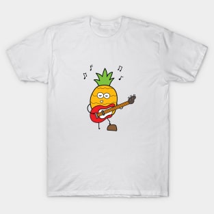 funny pineapple playing guitar T-Shirt